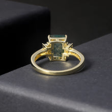 Load image into Gallery viewer, GEM'S BALLET Unique 2.38Ct 7x9mm Octagon Cut Moss Agate