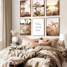 Load image into Gallery viewer, Autumn Sunlight Landscape Wall Art Canvas Paintings