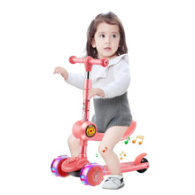 Load image into Gallery viewer, Children 3 Wheel Kick Scooter Aluminum alloy skateboard kids Adjustable Height Flashing Light Wheel Foot Scooters Toys Gifts
