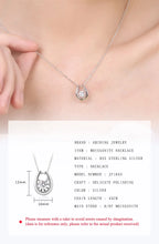 Load image into Gallery viewer, GEM'S BALLET Love 925 Sterling Silver Jewelry Necklaces Women 1Ct Twinkle Moissanite Diamond Pendant