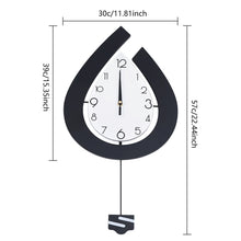 Load image into Gallery viewer, LOYALHEARTDY Large Swing Wall Clock Living Room Modern Decor Silent Pendulum