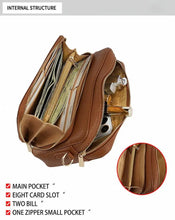 Load image into Gallery viewer, 100% Genuine Leather Women's Large Capacity Daily Commuting Crossbody Bag
