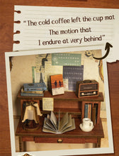 Load image into Gallery viewer, CUTEBEE DIY Miniature House Dollhouse Book Nook with Touch Light Model Building Adult for Decoration Gift Secret Rhythm