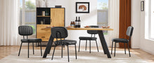 Load image into Gallery viewer, JHK Dining Chairs Set of 2 Ergonomic Lumbar Support PU Leather Foam Sponge Cushion Seat and Metal Legs for Modern Kitchen
