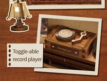 Load image into Gallery viewer, CUTEBEE DIY Miniature House Dollhouse Book Nook with Touch Light Model Building Adult for Decoration Gift Secret Rhythm