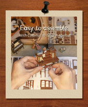 Load image into Gallery viewer, CUTEBEE DIY Miniature House Dollhouse Book Nook with Touch Light Model Building Adult for Decoration Gift Secret Rhythm