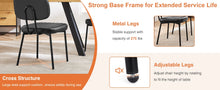 Load image into Gallery viewer, JHK Dining Chairs Set of 2 Ergonomic Lumbar Support PU Leather Foam Sponge Cushion Seat and Metal Legs for Modern Kitchen