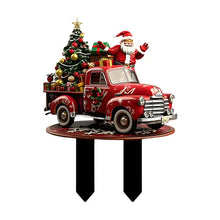 Load image into Gallery viewer, 2025 New Years Decorative 2D Flat Christmas Characters Stakes Garden Stakes Cute Santa Figurines Landscaping Yard Art Ornaments