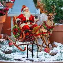Load image into Gallery viewer, Christmas Garden Cute Santa 2D Acrylic Figurines Landscaping Yard Ornament