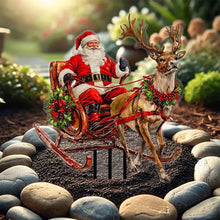 Load image into Gallery viewer, Christmas Garden Cute Santa 2D Acrylic Figurines Landscaping Yard Ornament