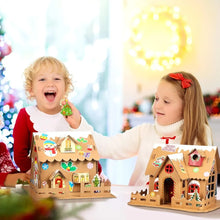 Load image into Gallery viewer, Christmas Gingerbread House Kit Cardboard Christmas Fun Game Party Decorating Playtime(12 Sets)