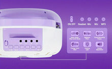 Load image into Gallery viewer, Karaoke Machine with 2 Microphones Kid Portable Music Toy with Light Recording Voice Change Function