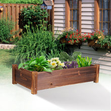 Load image into Gallery viewer, Large Wooden Planter for Outdoor Raised Elevated Vegetable or Flower Growing Bed