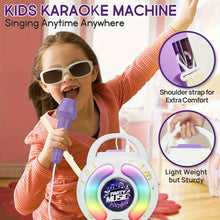 Load image into Gallery viewer, Karaoke Machine with 2 Microphones Kid Portable Music Toy with Light Recording Voice Change Function