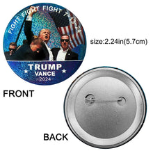 Load image into Gallery viewer, 4pcs 2024 Trump Button Tinplate Pins Set US President Brooch Badge for Backpack Accessories Decor Christmas Gift for Supporters