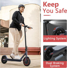 Load image into Gallery viewer, V1 Electric Scooter for Adults, 8.5" Tires, 19Mph Top Speed, 350W Motor, Max 21 Miles Long Range, Folding E-Scooter Dual Braking