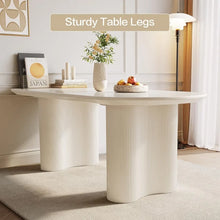 Load image into Gallery viewer, 4-person rectangular dining table set, 62.99 inch modern dining table with 4 kitchen chairs, can accommodate 4-6 people