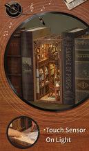 Load image into Gallery viewer, CUTEBEE DIY Miniature House Dollhouse Book Nook with Touch Light Model Building Adult for Decoration Gift Secret Rhythm