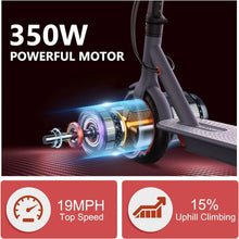Load image into Gallery viewer, V1 Electric Scooter for Adults, 8.5" Tires, 19Mph Top Speed, 350W Motor, Max 21 Miles Long Range, Folding E-Scooter Dual Braking