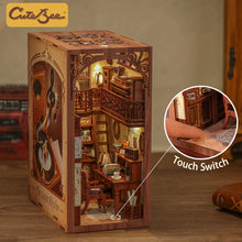 Load image into Gallery viewer, CUTEBEE DIY Miniature House Dollhouse Book Nook with Touch Light Model Building Adult for Decoration Gift Secret Rhythm