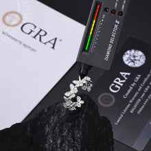 Load image into Gallery viewer, New 925 Sterling Silver Butterfly Open Finger Rings For Women Men Full Moissanite Diamonds Luxury Wedding Party Jewelry Gifts