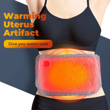 Load image into Gallery viewer, USB Electric Abdomen Heating Belt Hand Warmer Women Menstrual Relief Pain Uterus Warming Pad Hot Compress Therapy Waist Belt