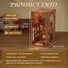 Load image into Gallery viewer, CUTEBEE DIY Miniature House Dollhouse Book Nook with Touch Light Model Building Adult for Decoration Gift Secret Rhythm