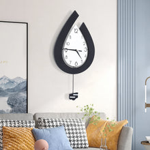 Load image into Gallery viewer, LOYALHEARTDY Large Swing Wall Clock Living Room Modern Decor Silent Pendulum