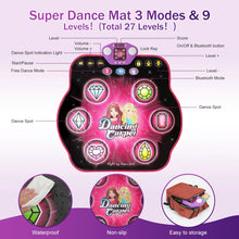 Load image into Gallery viewer, VATOS Outdoor Dance Mat 27 Levels, 6 LED Keys Light Up Bluetooth Lock 5 Music Dancing Game Toy Ages 3~8 Years Old
