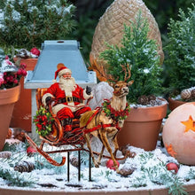 Load image into Gallery viewer, Christmas Garden Cute Santa 2D Acrylic Figurines Landscaping Yard Ornament