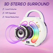 Load image into Gallery viewer, Karaoke Machine with 2 Microphones Kid Portable Music Toy with Light Recording Voice Change Function