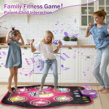 Load image into Gallery viewer, VATOS Outdoor Dance Mat 27 Levels, 6 LED Keys Light Up Bluetooth Lock 5 Music Dancing Game Toy Ages 3~8 Years Old