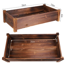 Load image into Gallery viewer, Large Wooden Planter for Outdoor Raised Elevated Vegetable or Flower Growing Bed