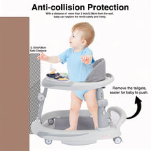 Load image into Gallery viewer, UBRAVOO Foldable Baby Walker with O-shaped legs & multi-function Rollover prevention, 6-18 Months, Adjustable Height, Music Toy
