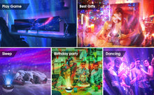 Load image into Gallery viewer, Smart Night Light Aurora Galaxy Projector LED Rotate Bluetooth Speaker