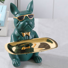 Load image into Gallery viewer, French Bulldog Sculpture Dog Statue Jewelry Storage Table