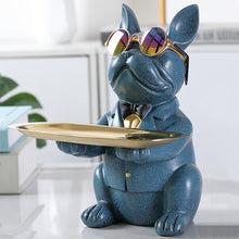 Load image into Gallery viewer, French Bulldog Sculpture Dog Statue Jewelry Storage Table