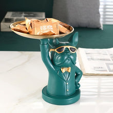 Load image into Gallery viewer, French Bulldog Sculpture Dog Statue Jewelry Storage Table