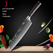 Load image into Gallery viewer, 10Pcs Damascus Santoku Kitchen Knives Set - jeaniesunusualdecor