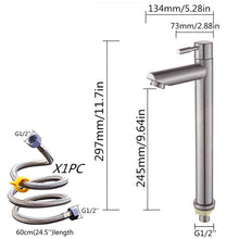 Load image into Gallery viewer, 304 Stainless Steel Single; Faucet Rust And Corrosion Resistance