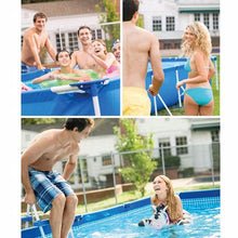 Load image into Gallery viewer, [Flash Sale]9.6x6.8x1.8FT Metal Frame Rectangular Swimming Pool Portable Above Ground Easy Set Pool Family Blue[US-Stock]
