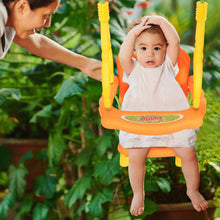 Load image into Gallery viewer, Toddler Swing Set High Back Seat w/ Handrails A-Frame Metal Swing Set Backyard  TY589394
