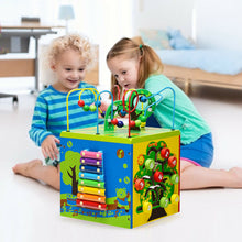 Load image into Gallery viewer, 5-in-1 Wooden Activity Cube Toy
