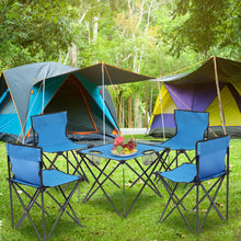 Load image into Gallery viewer, Oxford Cloth Steel Camping Folding Table and Chair Set
