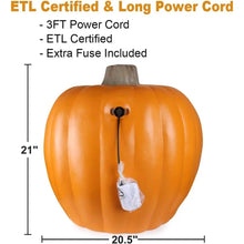 Load image into Gallery viewer, Halloween Pumpkin Lantern,Lighted Pumpkin with LED Bulb Indoor/Outdoor
