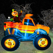 Load image into Gallery viewer, 8FT Halloween Inflatable Truck Driving by Ghost
