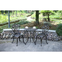 Load image into Gallery viewer, Sessions of the Garden Rattan Furniture Terrace 3 Piece Bistro Set
