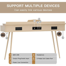 Load image into Gallery viewer, 88- Key Hammer Weighted Digital Keyboard Piano, Full-Size Electric Piano keyboard, with 3-Pedal, Multi-Functional Keyboard
