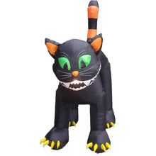 Load image into Gallery viewer, 11 Foot Tall Animated Halloween Inflatable Black Cat
