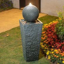 Load image into Gallery viewer, Outdoor Fountain with LED Lights Oversized Decorative Pedestal Fountain
